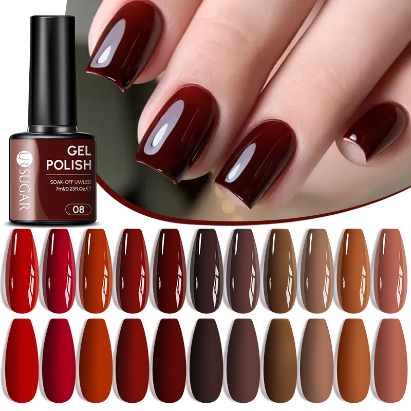 Nail Art Red Wine - UR SUGAR 7ml Cherry Red Series