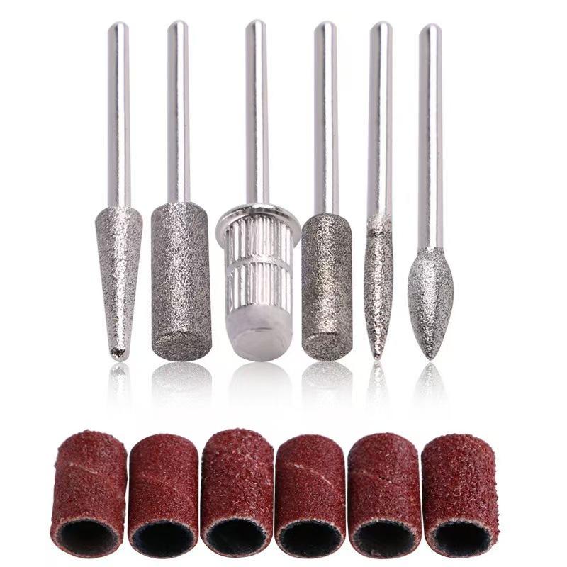 Nail Art Full Color - 6PCS Nail Art Drill Bits and