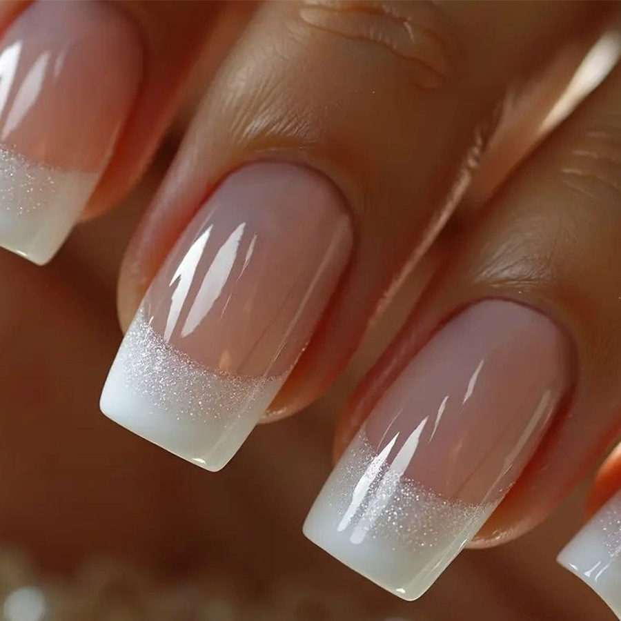 Nail Art Aesthetic - 24pcs/set Medium Square fake nails for