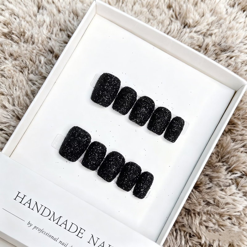 Nail Art Xs - 10PCS Handmade Short Square Press on