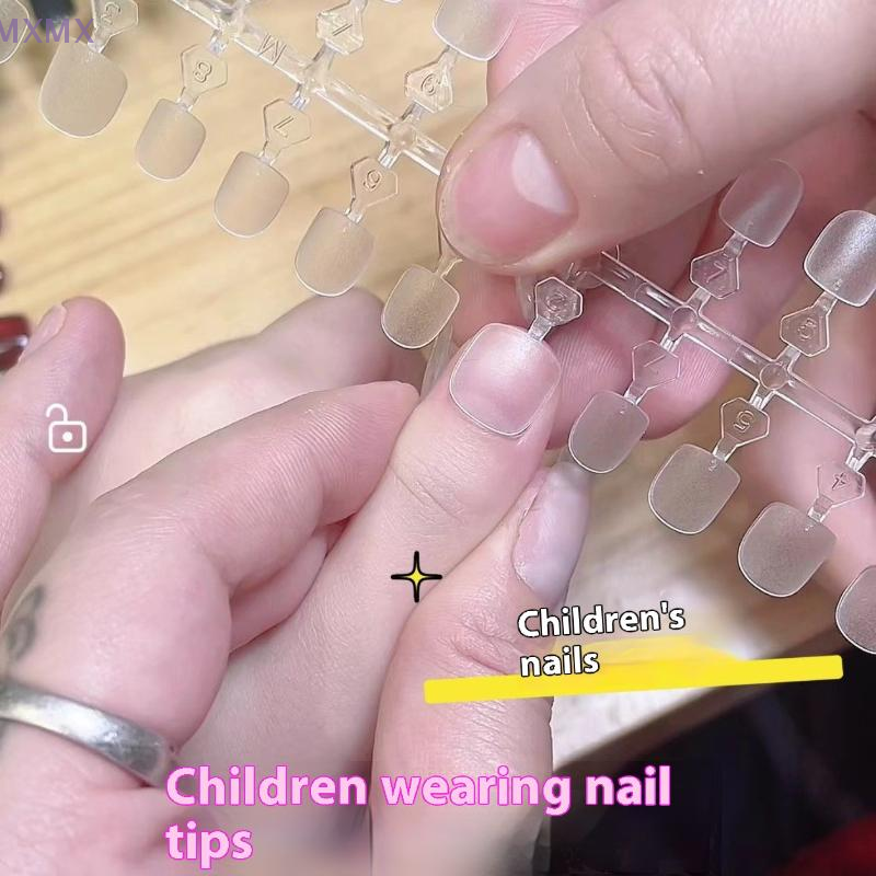 {MX} 100Pcs Kids Short Clear F - Nail Art Xs recension och pris