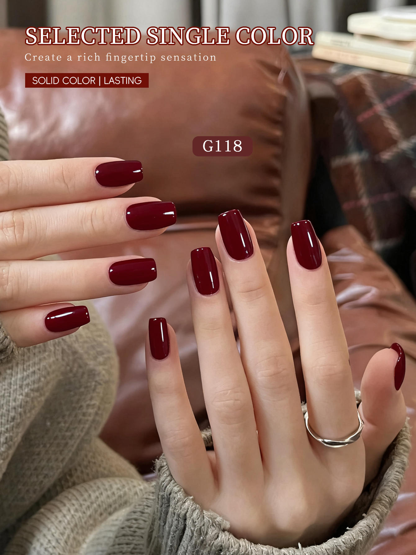 1Pc 15ML Wine Red Nail Gel Sem - Nail Art Red Wine recension och pris