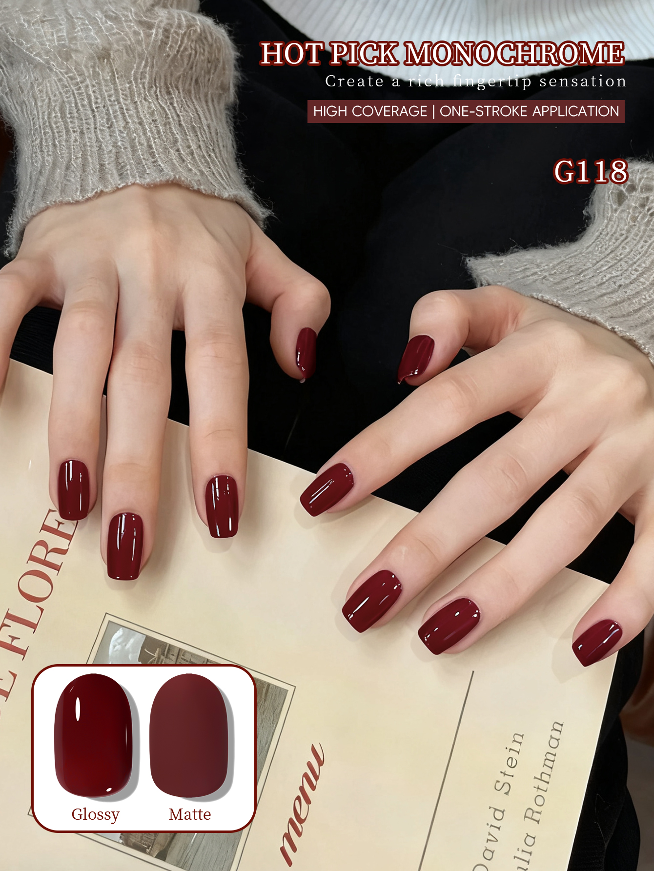 1Pc 15ML Wine Red Nail Gel Sem - Nail Art Red Wine recension och pris