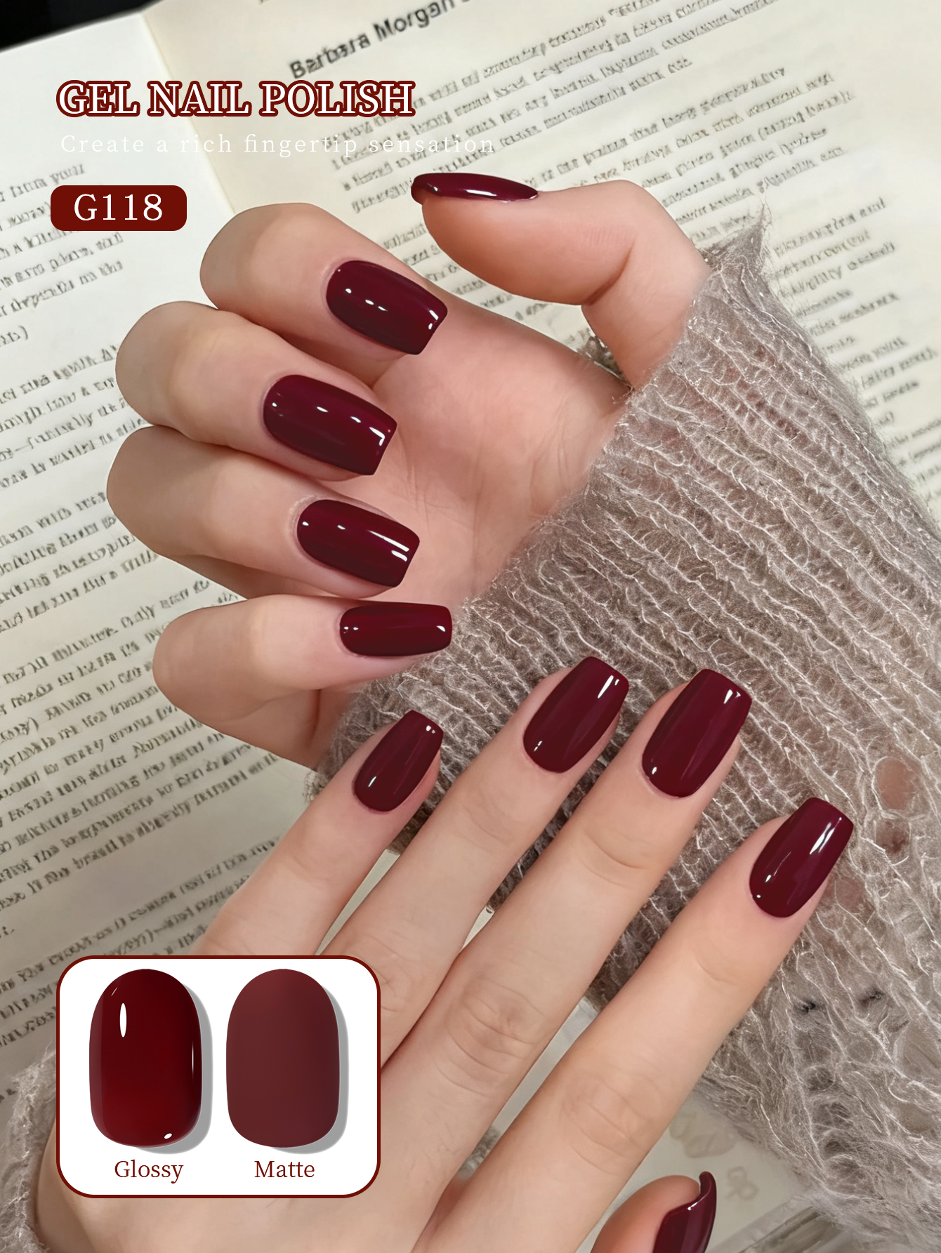 1Pc 15ML Wine Red Nail Gel Sem - Nail Art Red Wine recension och pris