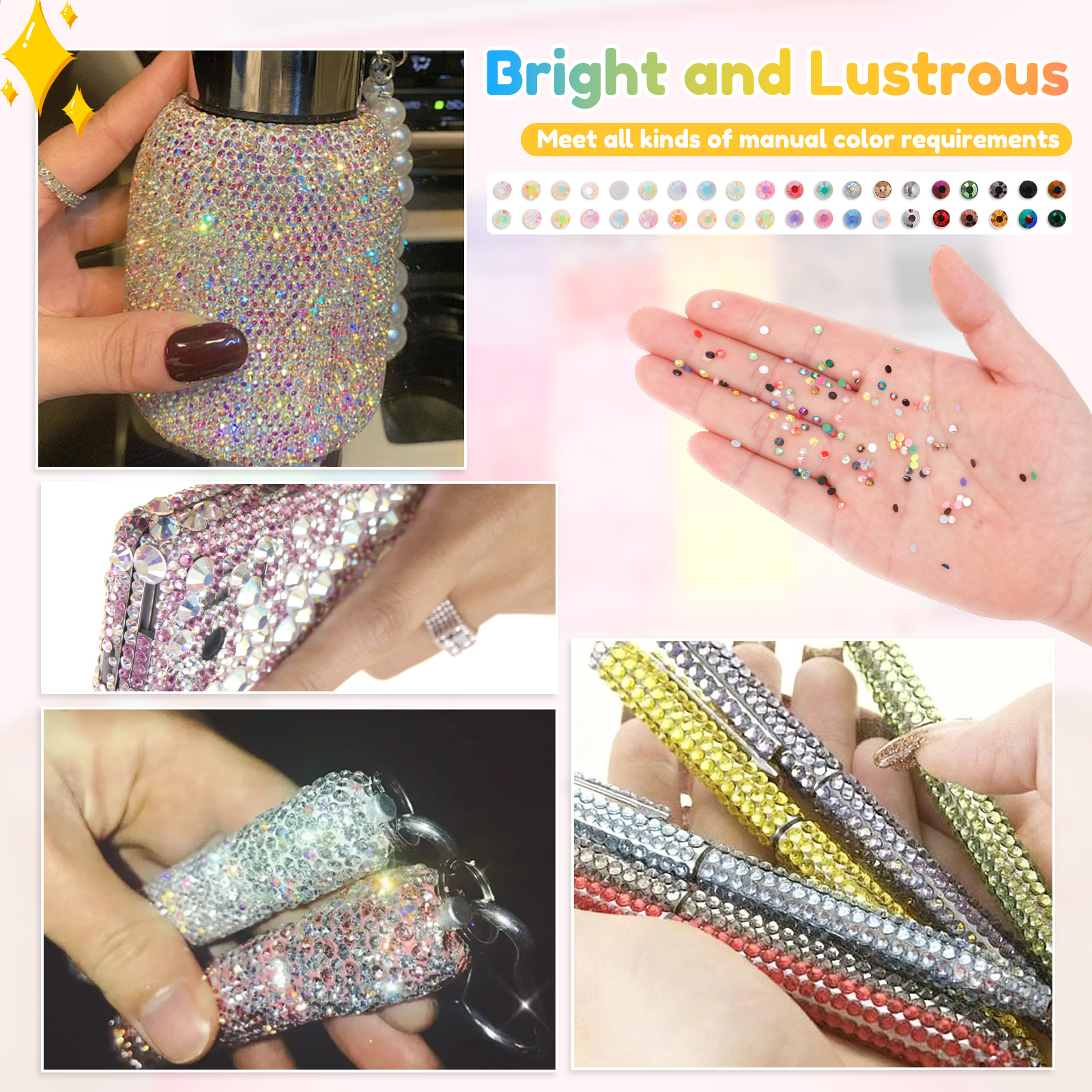 32000pcs Resin Jelly Rhineston - Nail Art Full Color recension och pris