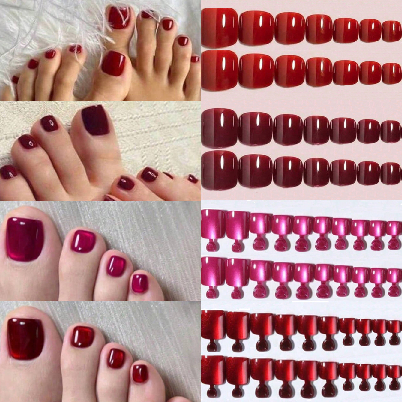 96PCS Acrylic Presser Foot Sha - Nail Art Aesthetic recension och pris