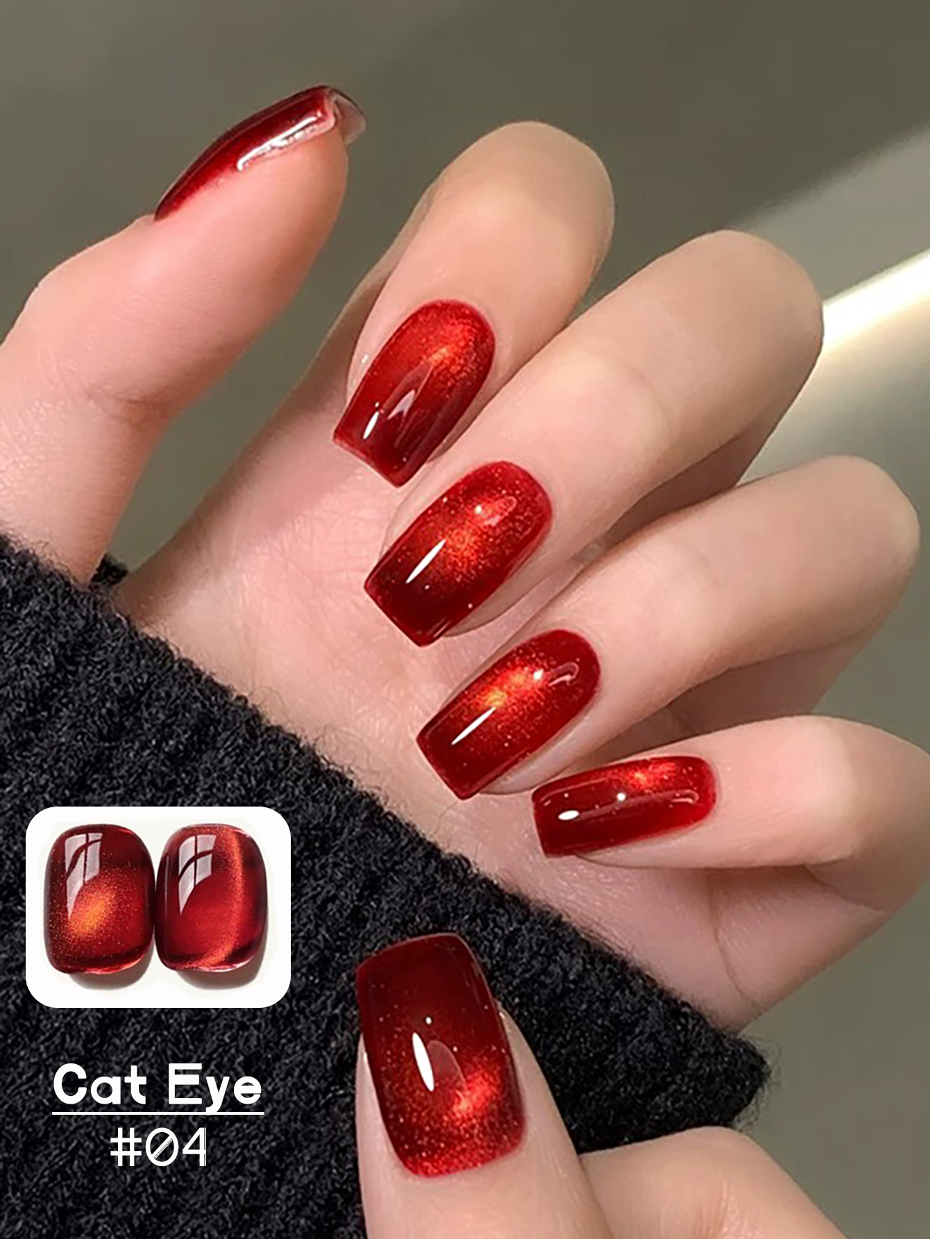 1-12pcs TC Cherry Wine Red Tra - Nail Art Red Wine recension och pris