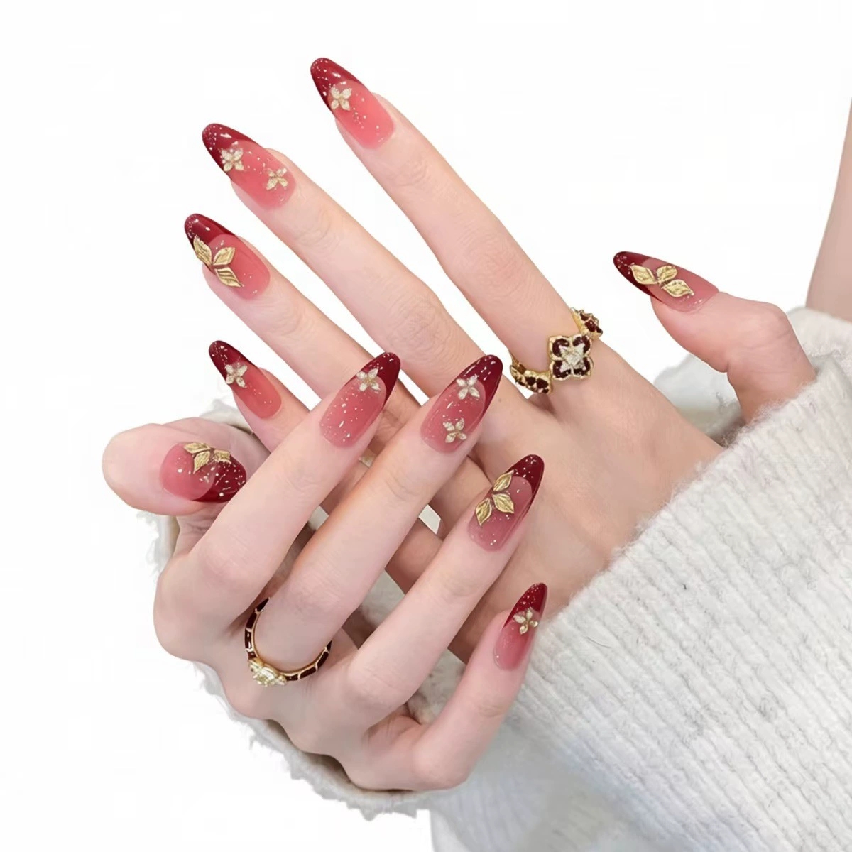 Sweet Cool Wine Red Gradient P - Nail Art Red Wine recension och pris