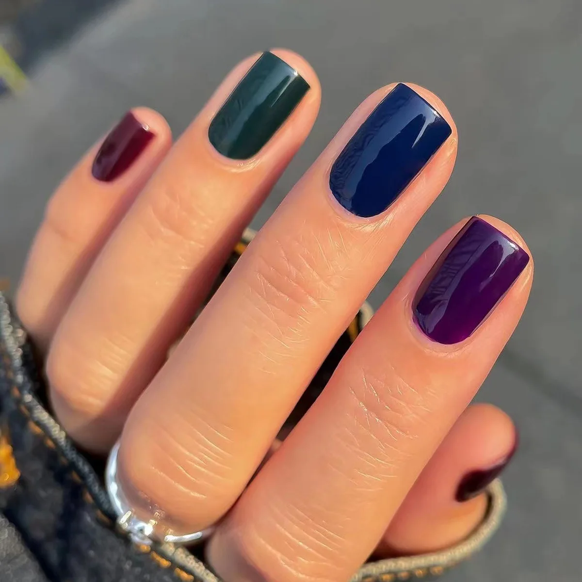 24Pcs/Set Solid Color Wearing  - Nail Art Full Color recension och pris