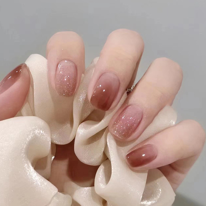 24Pcs Caramel Brown Ombre Glit - Nail Art Ombre recension och pris
