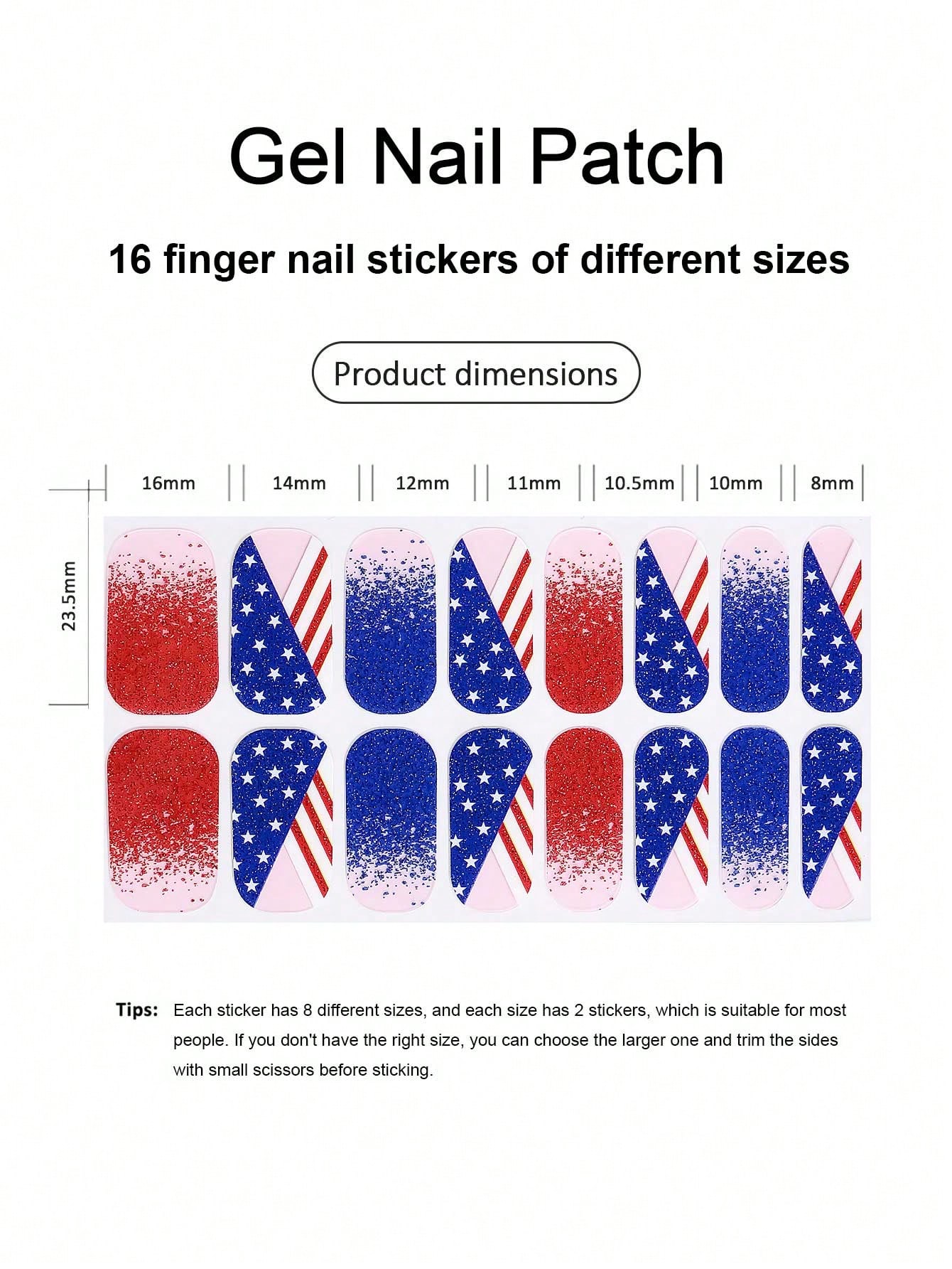 Coral Pink Nail Stickers, Wate - Nail Art Ombre recension och pris