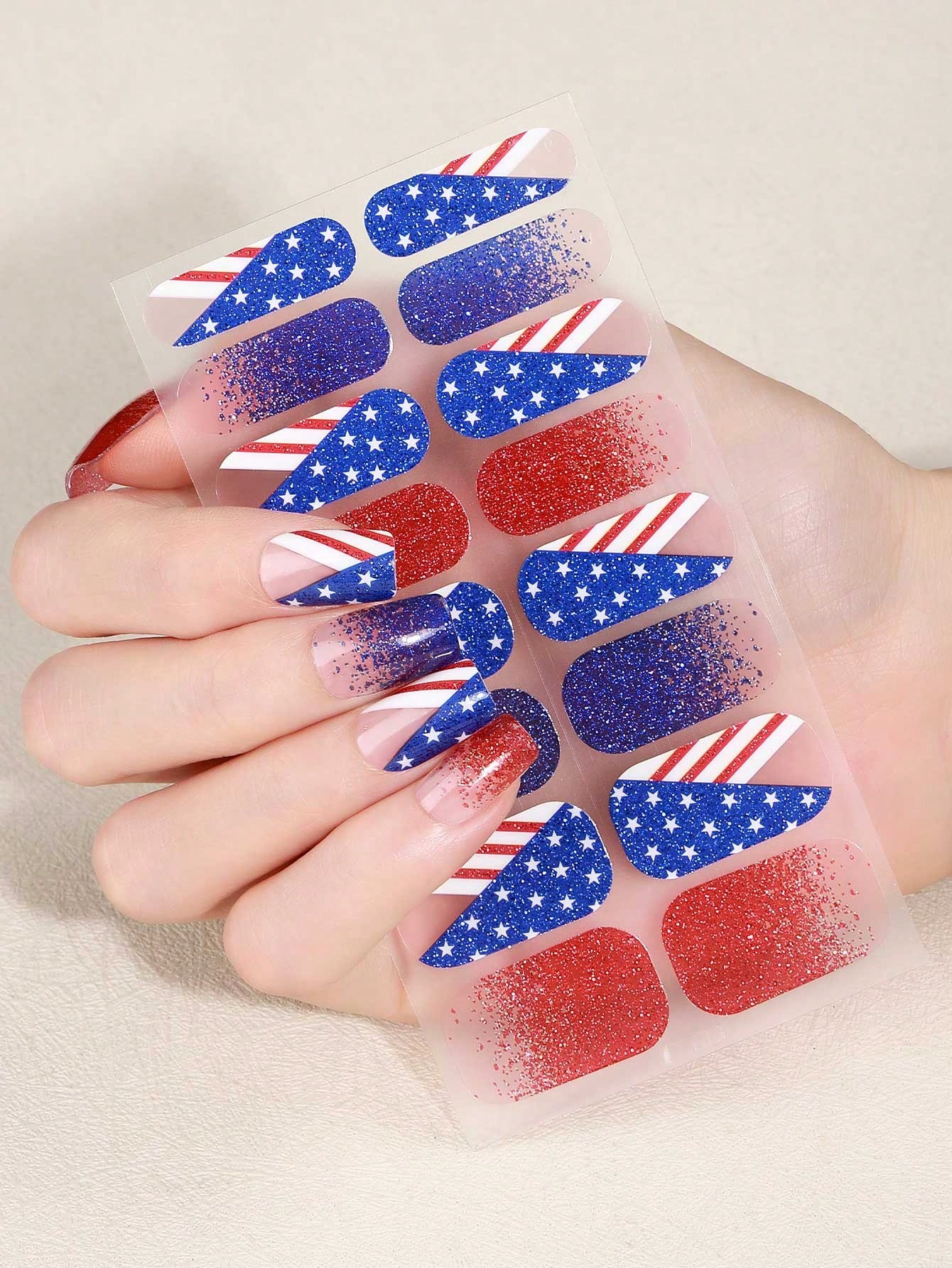 Coral Pink Nail Stickers, Wate - Nail Art Ombre recension och pris