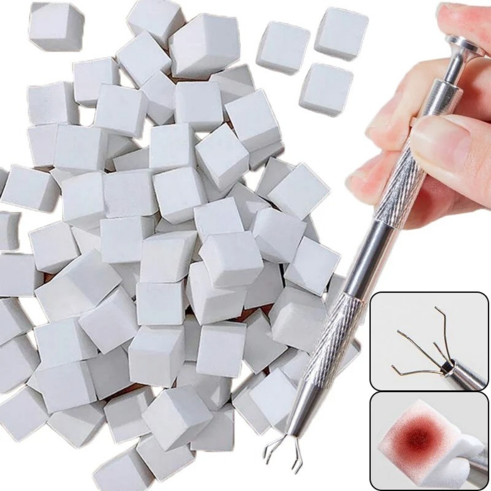 50Pcs Nail Art Sponges + Grabb - Nail Art Ombre Glitter recension och pris