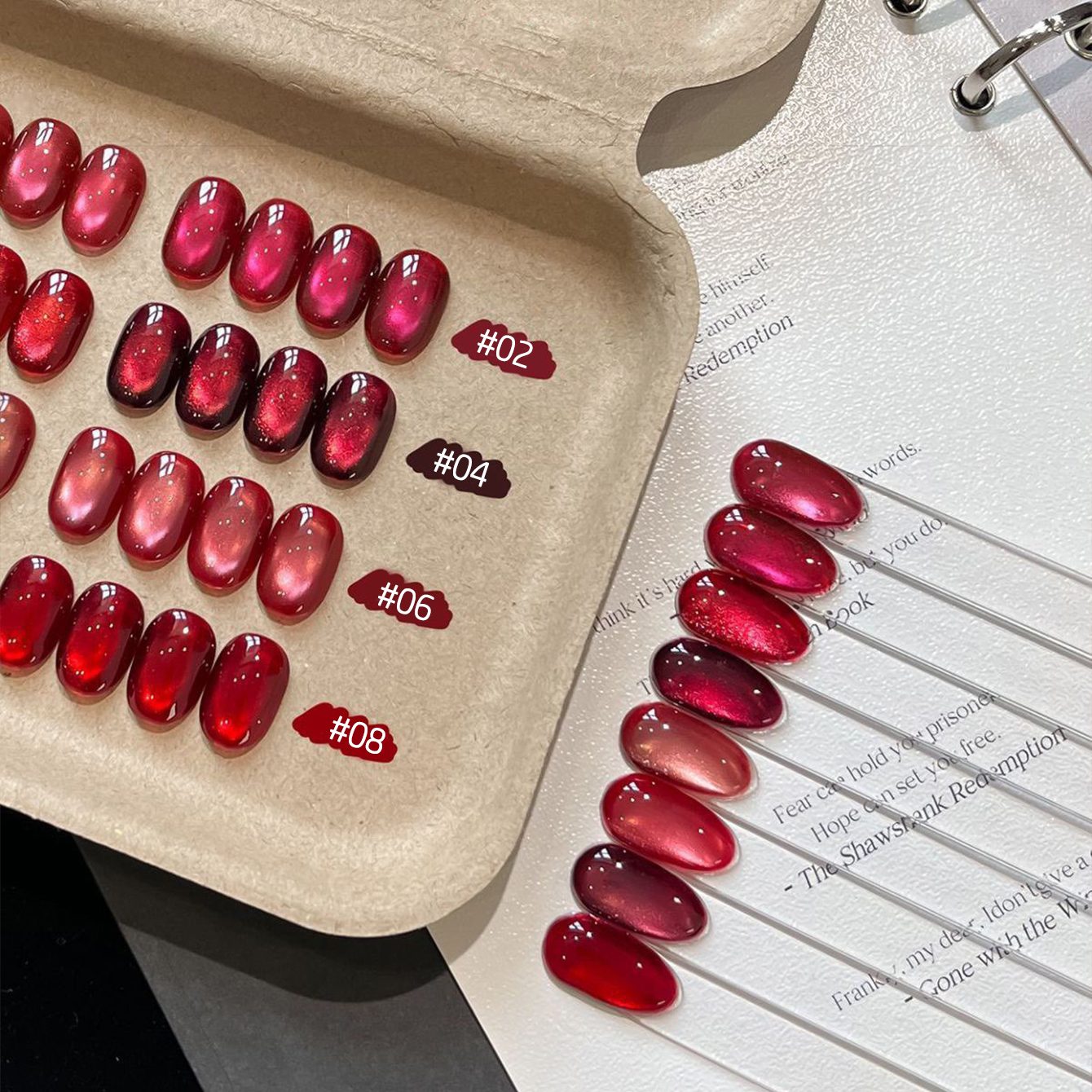 MIANEL 10ML Lucky Red Cat Eye  - Nail Art Red Wine recension och pris