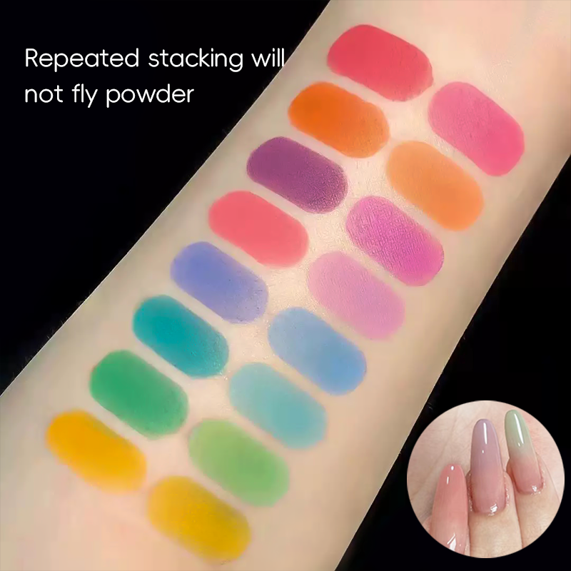 Colors Solid Rubbing Powder Na - Nail Art Ombre Glitter recension och pris