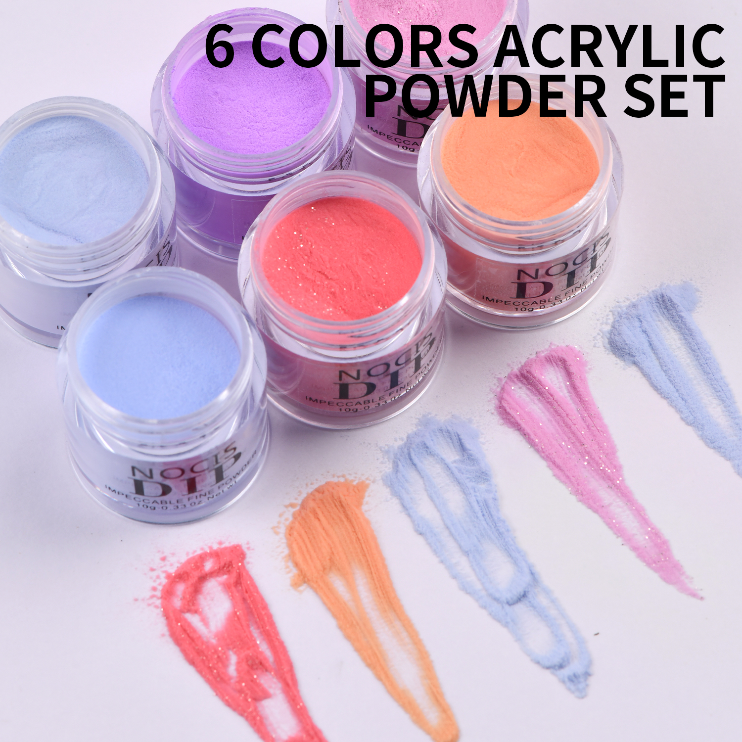 NOCIS Color Changing Dip Powde - Nail Art Ombre Glitter recension och pris