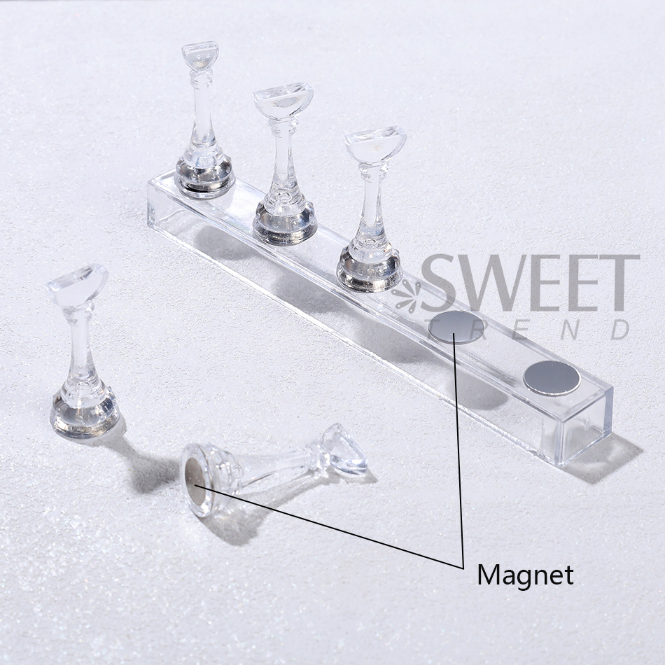 1 Set Chess Magnetic Fake Nail - Nail Art Full Color recension och pris