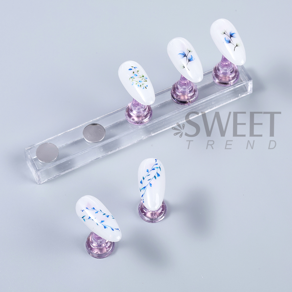 1 Set Chess Magnetic Fake Nail - Nail Art Full Color recension och pris