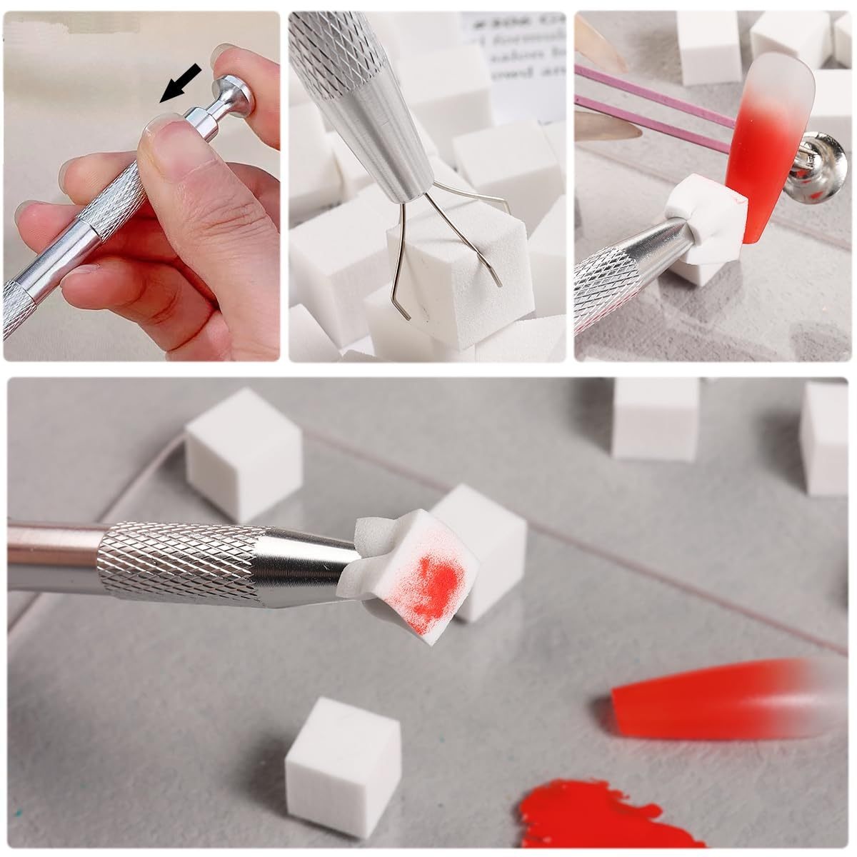 1/50/100Pcs Square Nail Art Sp - Nail Art Full Color recension och pris