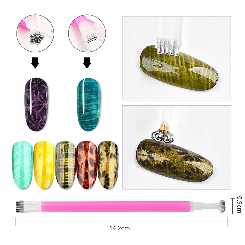 Multi Style Cat Eye Nail Magne - Nail Art Full Color recension och pris