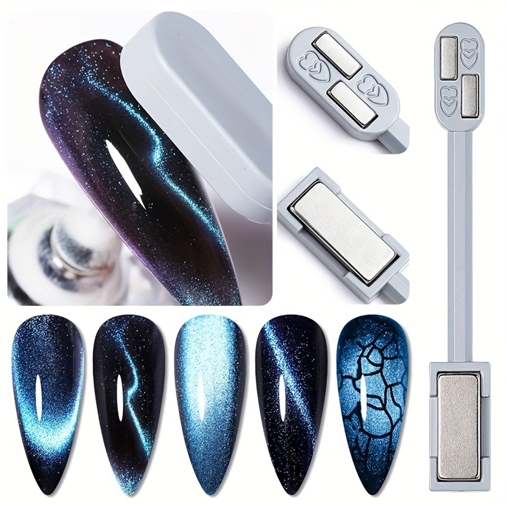 1/2Pcs Cat Eye Magnet Set for  - Nail Art Full Color recension och pris