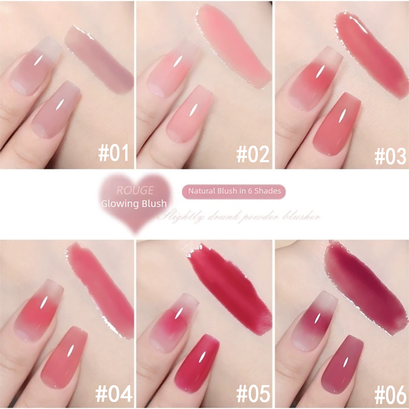 MIANEL 1PCS Ice Clear Pink Nud - Nail Art Red Wine recension och pris