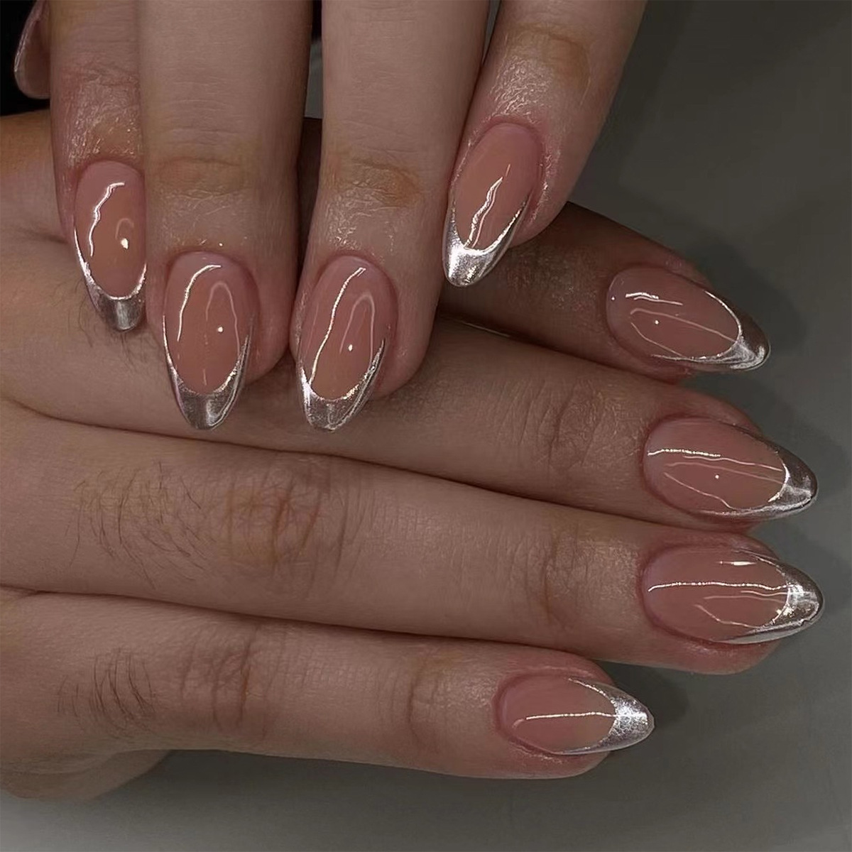 24pcs Simple Green French Fake - Nail Art Aesthetic recension och pris