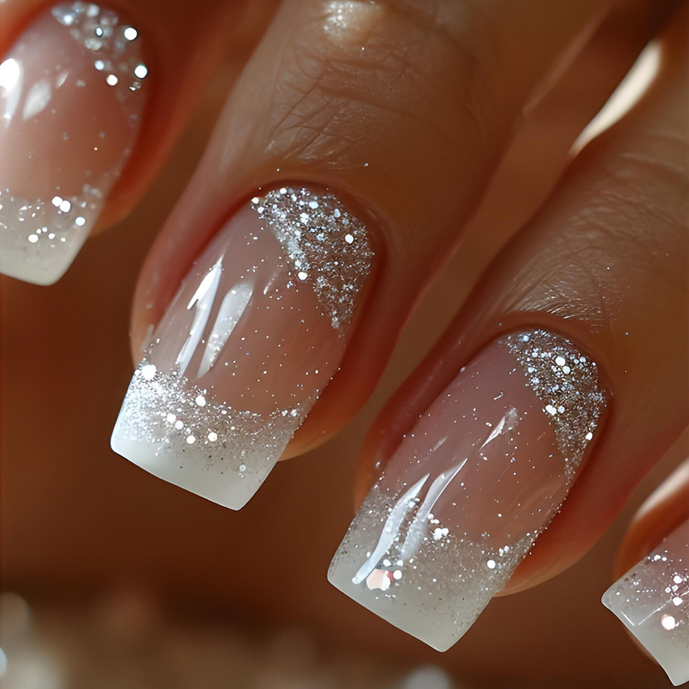 24pcs/set Medium Square fake n - Nail Art Aesthetic recension och pris