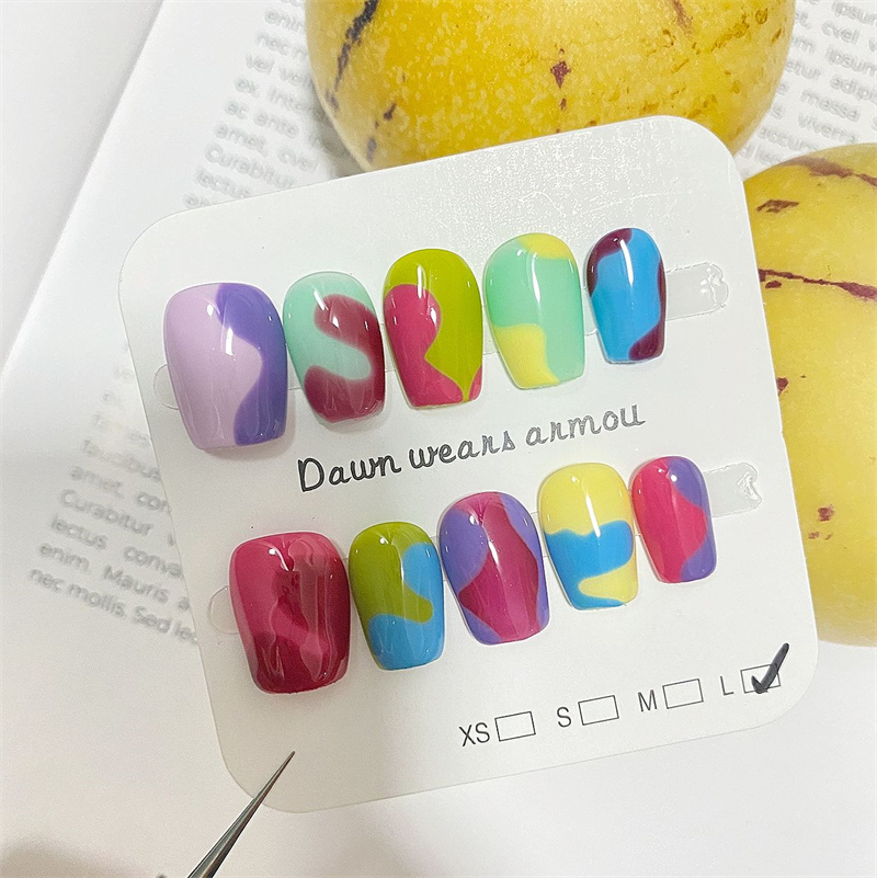 Handmade Short Press On Nails  - Nail Art Xs recension och pris