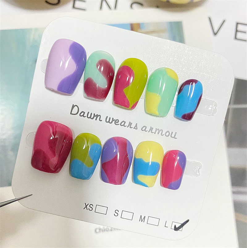 Handmade Short Press On Nails  - Nail Art Xs recension och pris