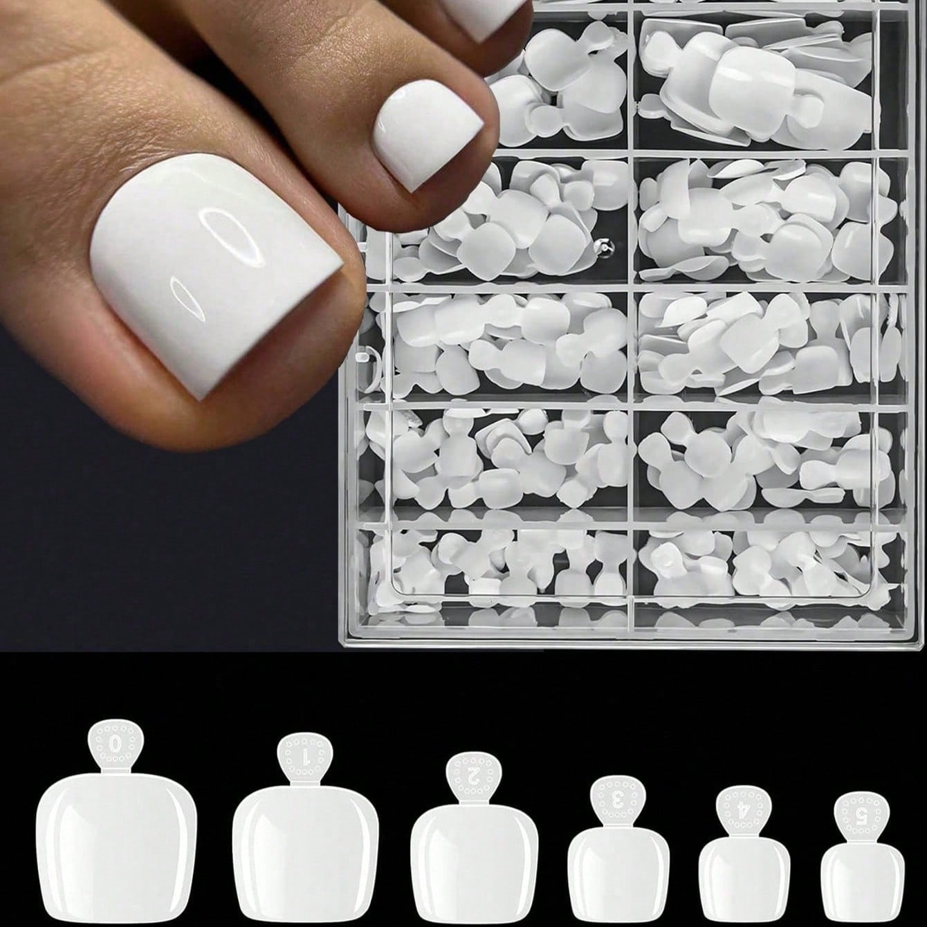 120pcs False Toe Nail Tips 12  - Nail Art Ombre recension och pris