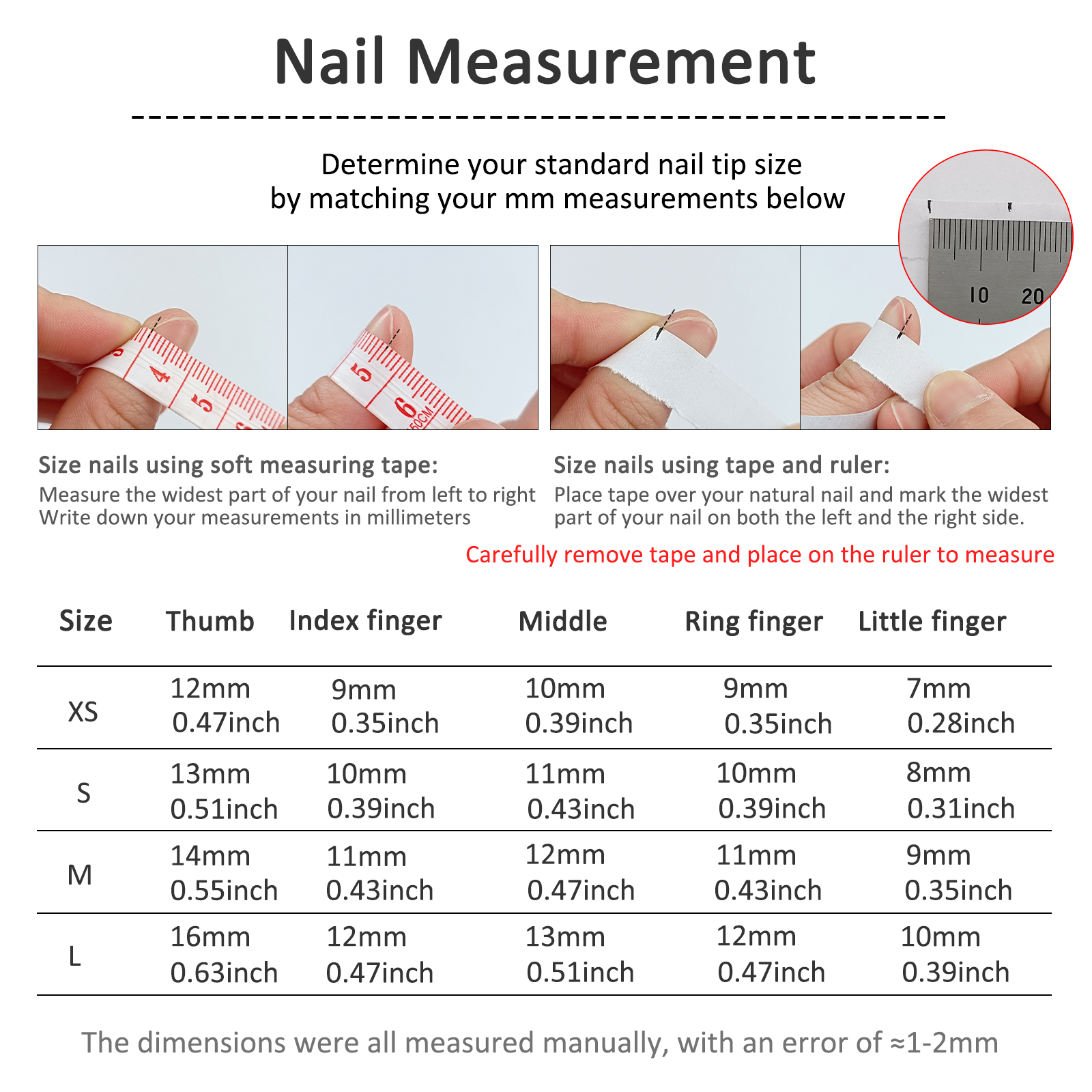 10Pcs Cute Short Round Handmad - Nail Art Full Color recension och pris