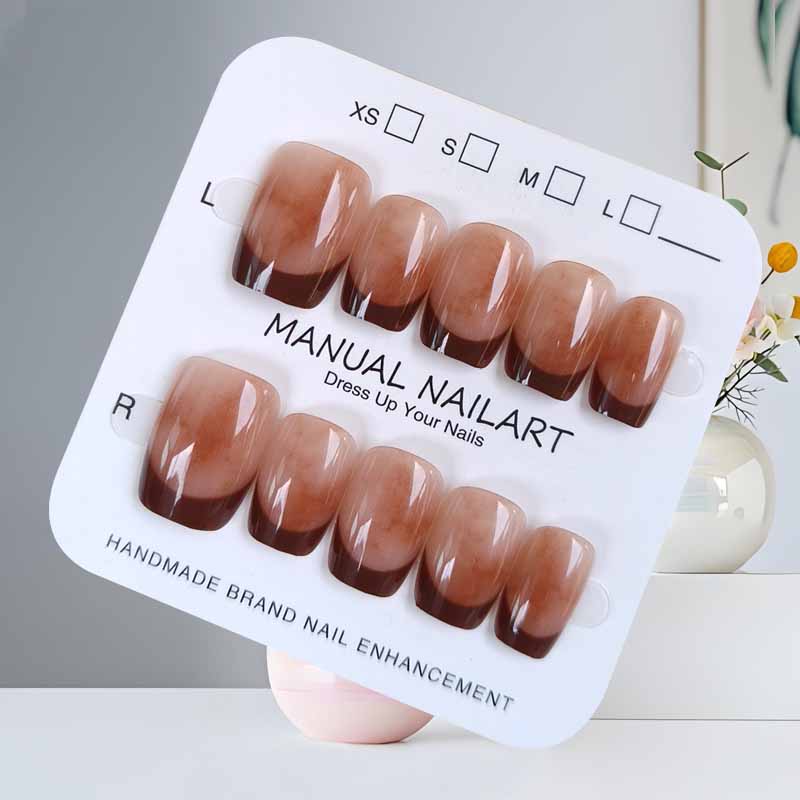 10Pcs French Style Wine Red Ed - Nail Art Red Wine recension och pris