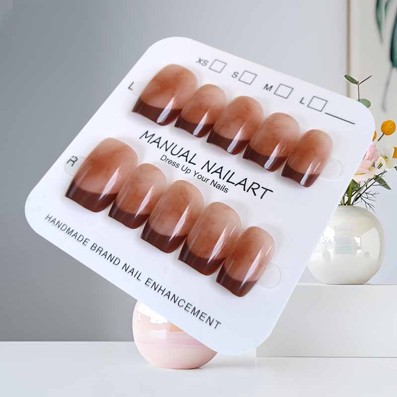 10Pcs French Style Wine Red Ed - Nail Art Red Wine recension och pris