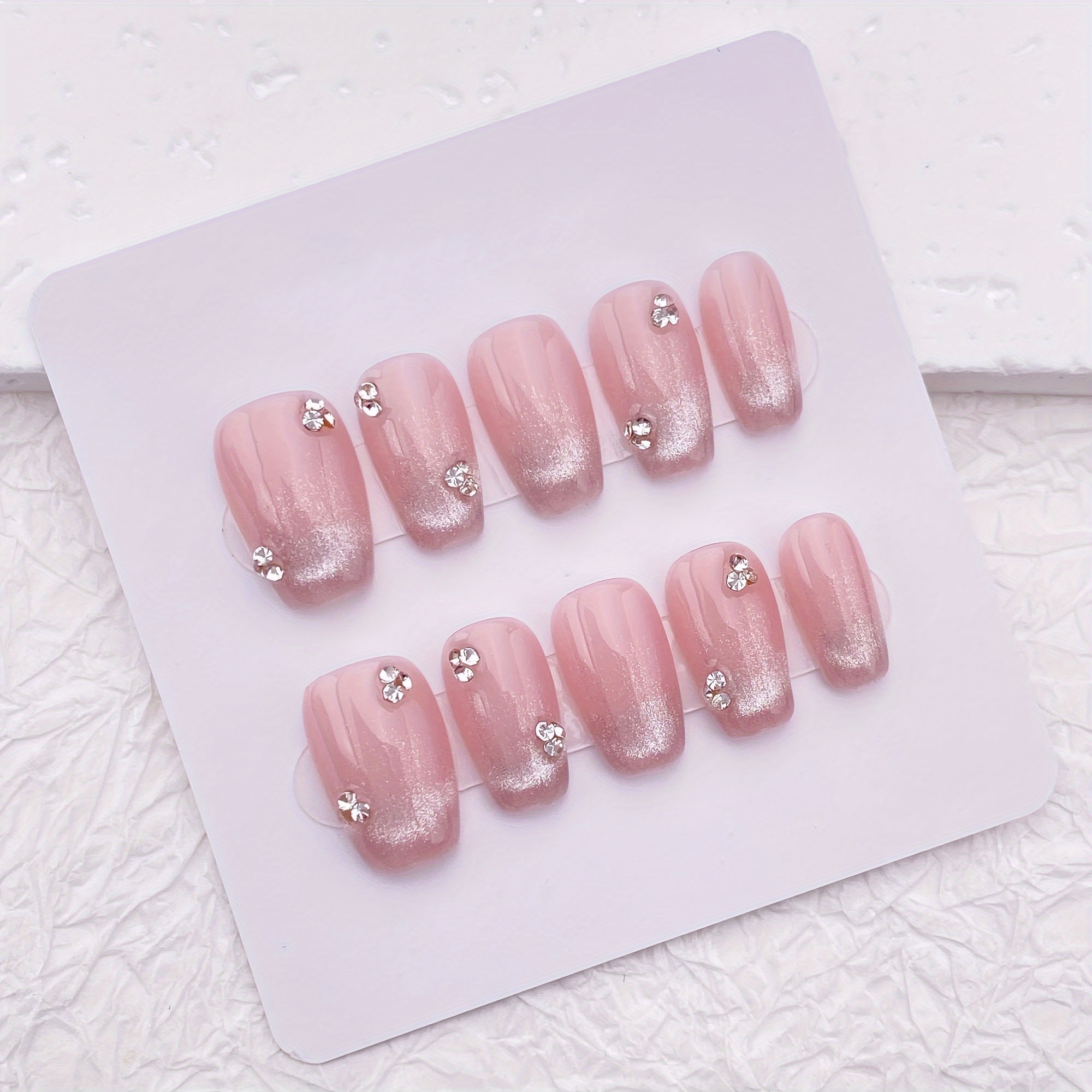 10pcs Handmade Press On Nails, - Nail Art Glitter recension och pris