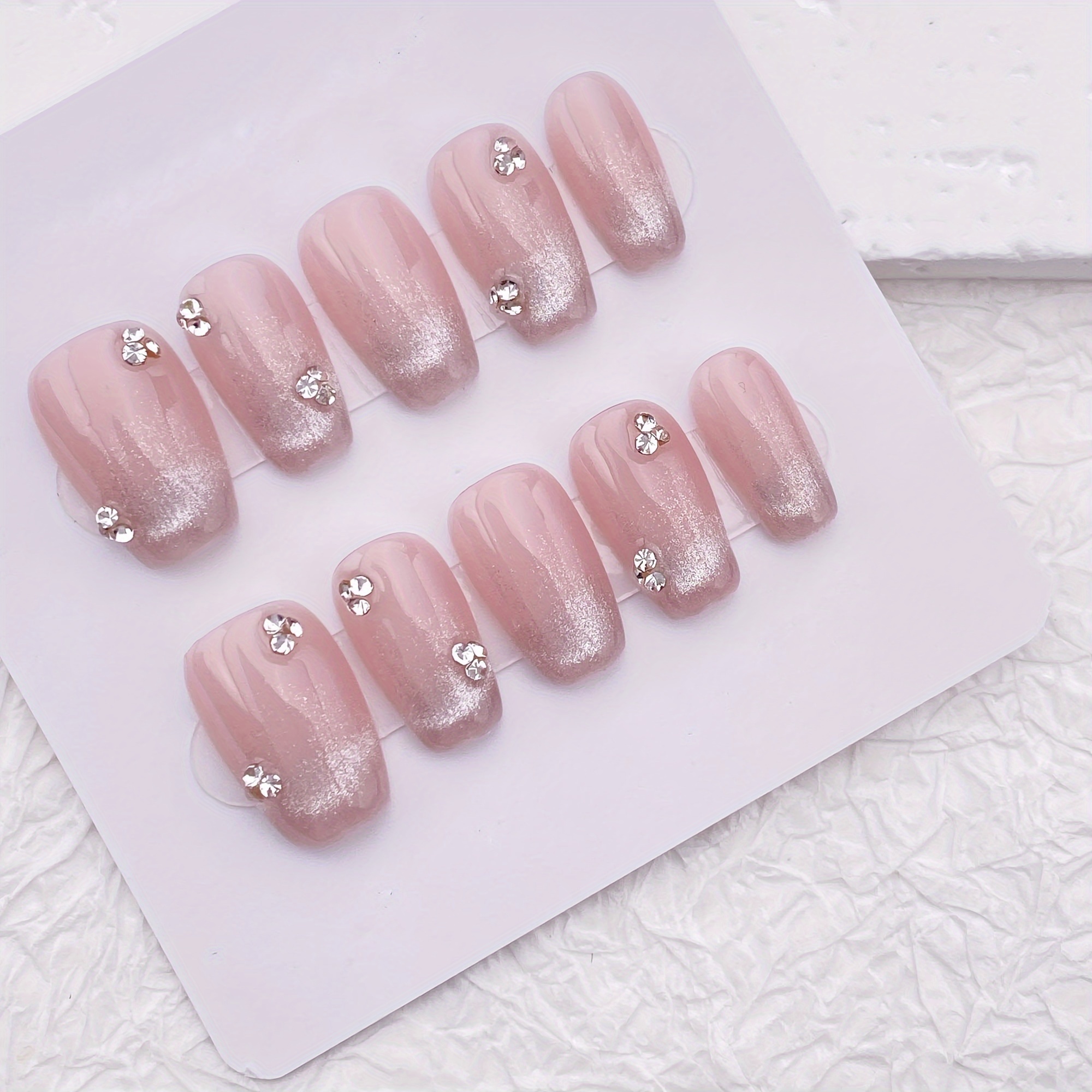 10pcs Handmade Press On Nails, - Nail Art Glitter recension och pris