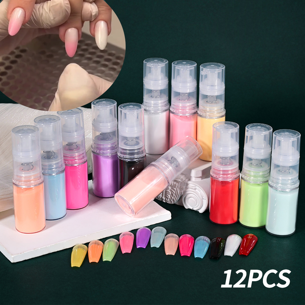 12styles Nail Art Spray Powder - Nail Art Ombre Glitter recension och pris