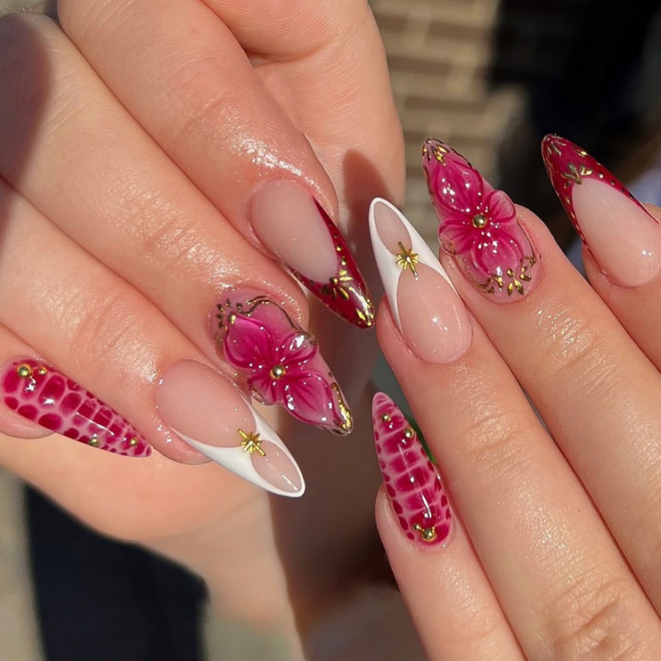 24pcs Finished Almond Press on - Nail Art Aesthetic recension och pris