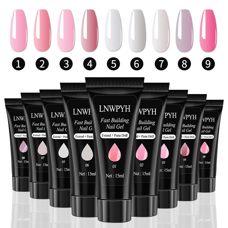 Gel Nail Polish Set Poly Nail  - Nail Art Full Color recension och pris
