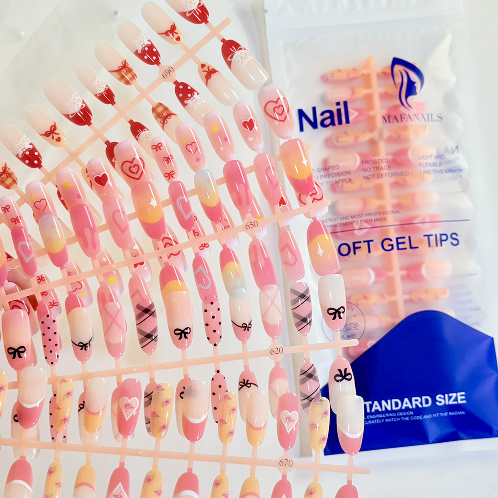 150Pcs/Bag Valentine's Day Fre - Nail Art Ombre recension och pris