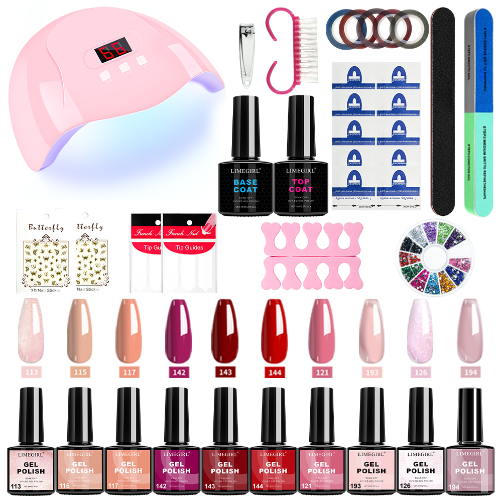 Limegirl Nail Gel Polish Set w - Nail Art Full Color recension och pris