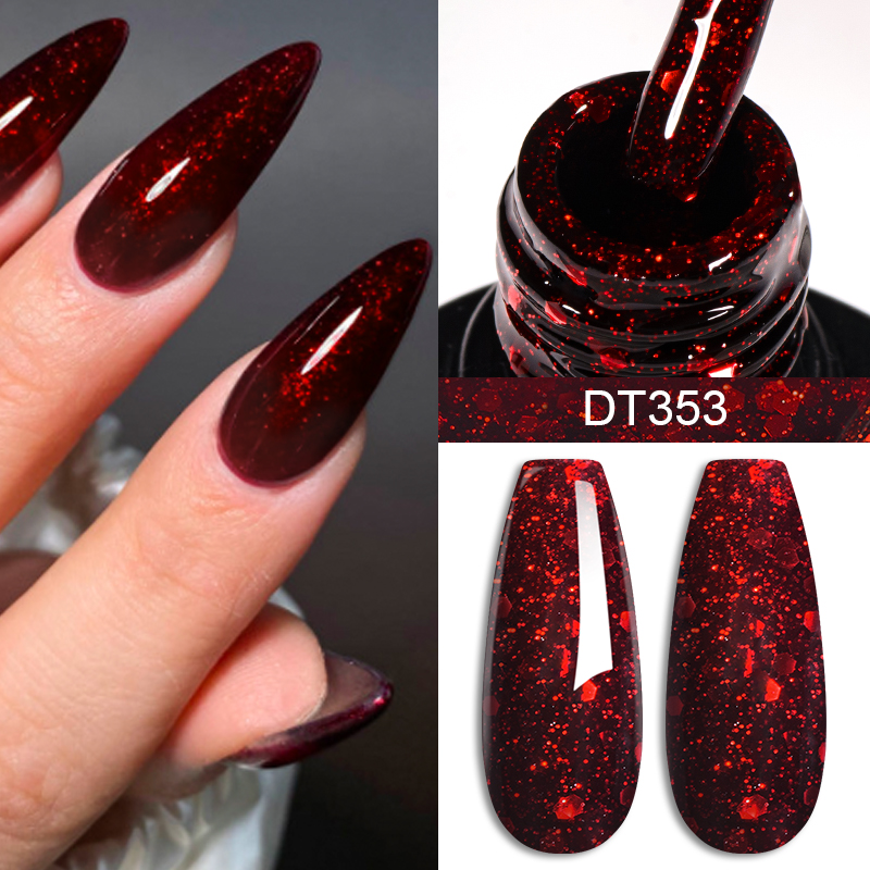 MEET ACROSS 7ml Wine Red Gel N - Nail Art Red Wine recension och pris