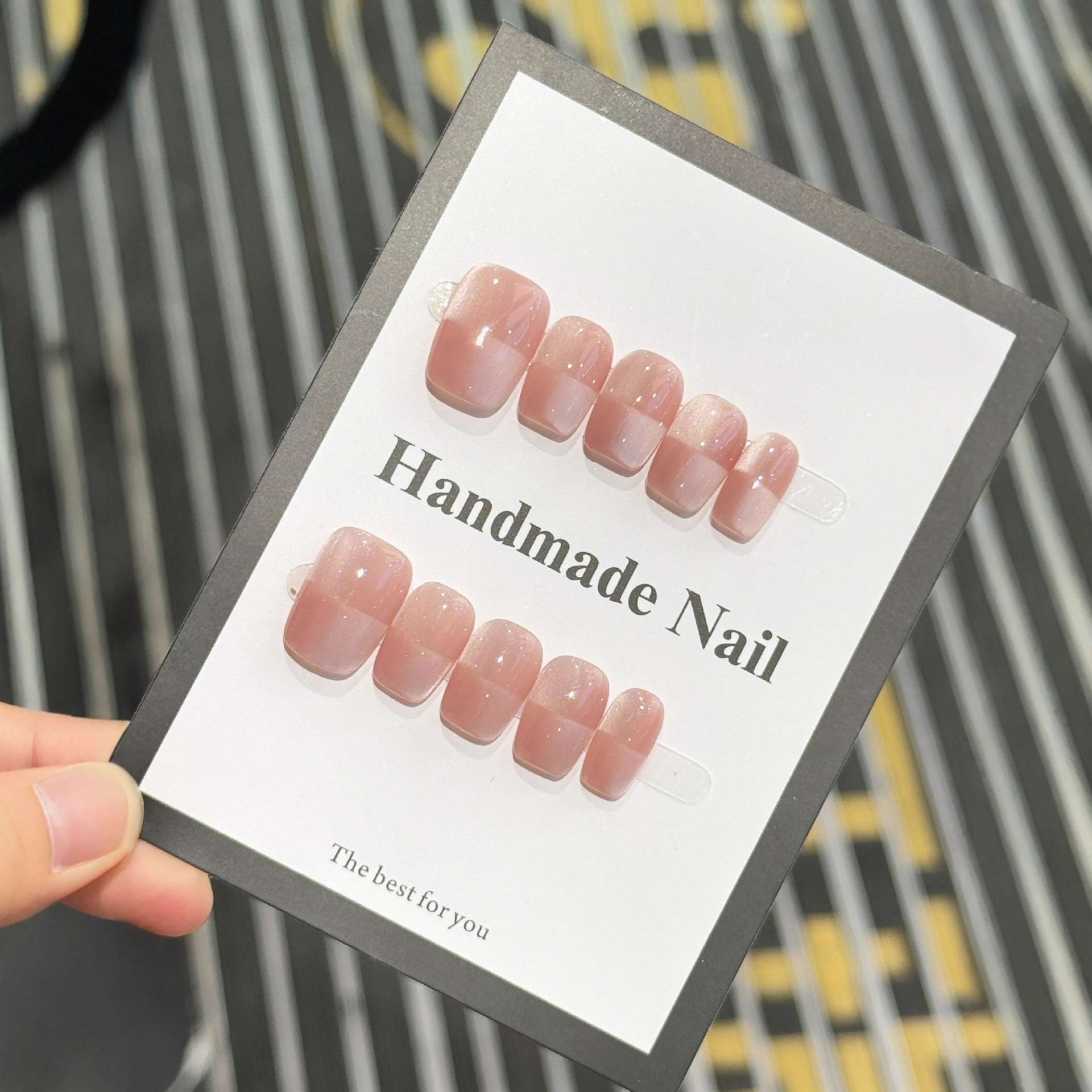 10pcs Aurora Chrome Press on N - Nail Art Glitter recension och pris
