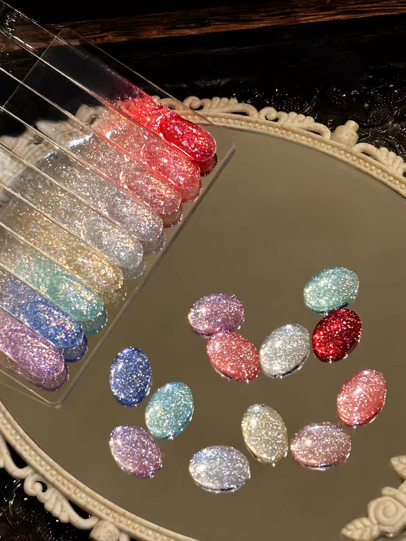 12ml Clear Base Sparkle Glitte - Nail Art Ombre Glitter recension och pris