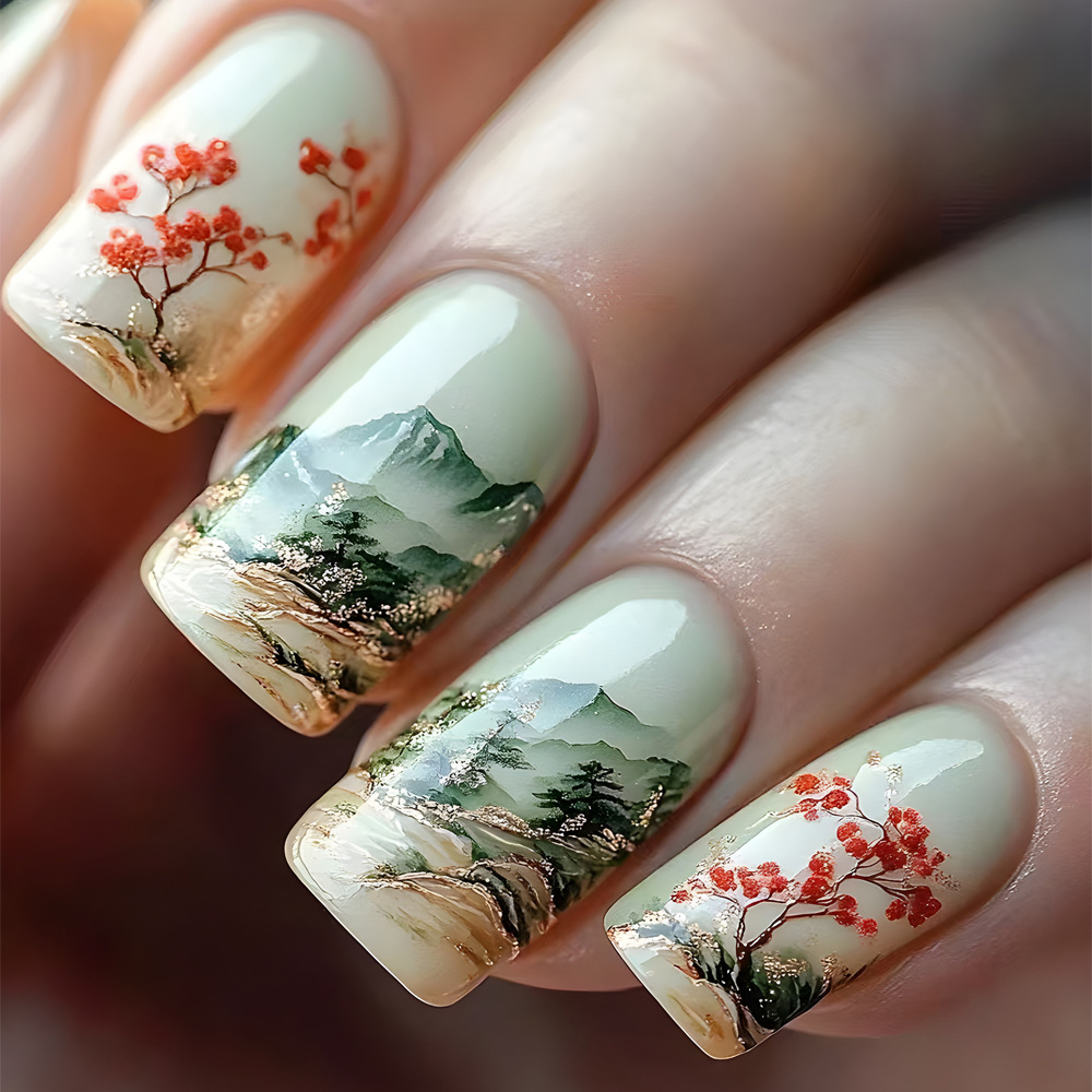 24pcs Wearable Fake Nails Sets - Nail Art Aesthetic recension och pris
