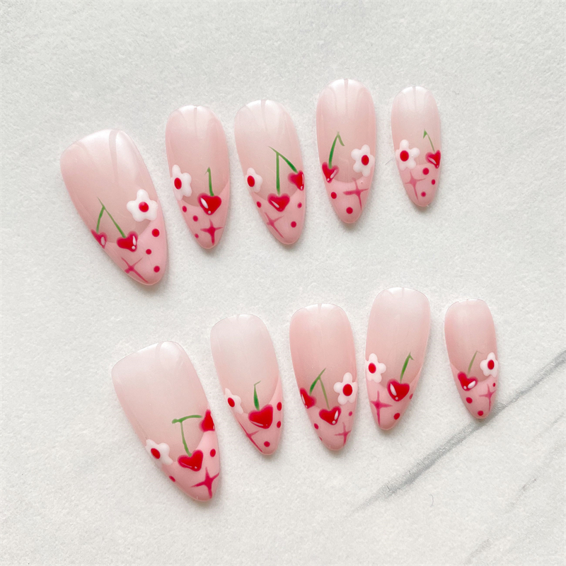 10PC Handmade Press On Nails P - Nail Art Xs recension och pris