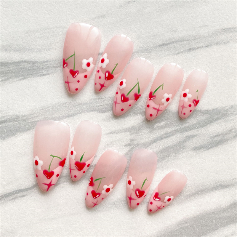 10PC Handmade Press On Nails P - Nail Art Xs recension och pris