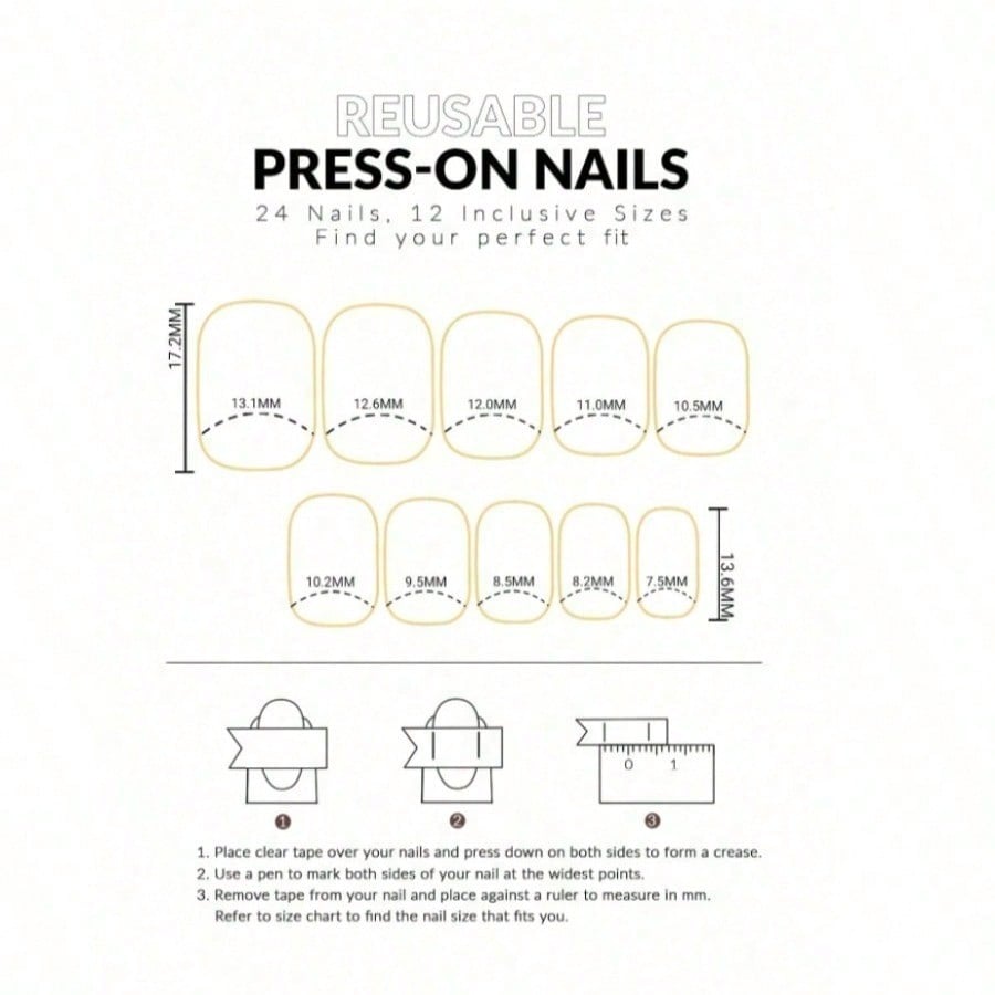 Women Nude Pink Press On Nails - Nail Art Glitter recension och pris