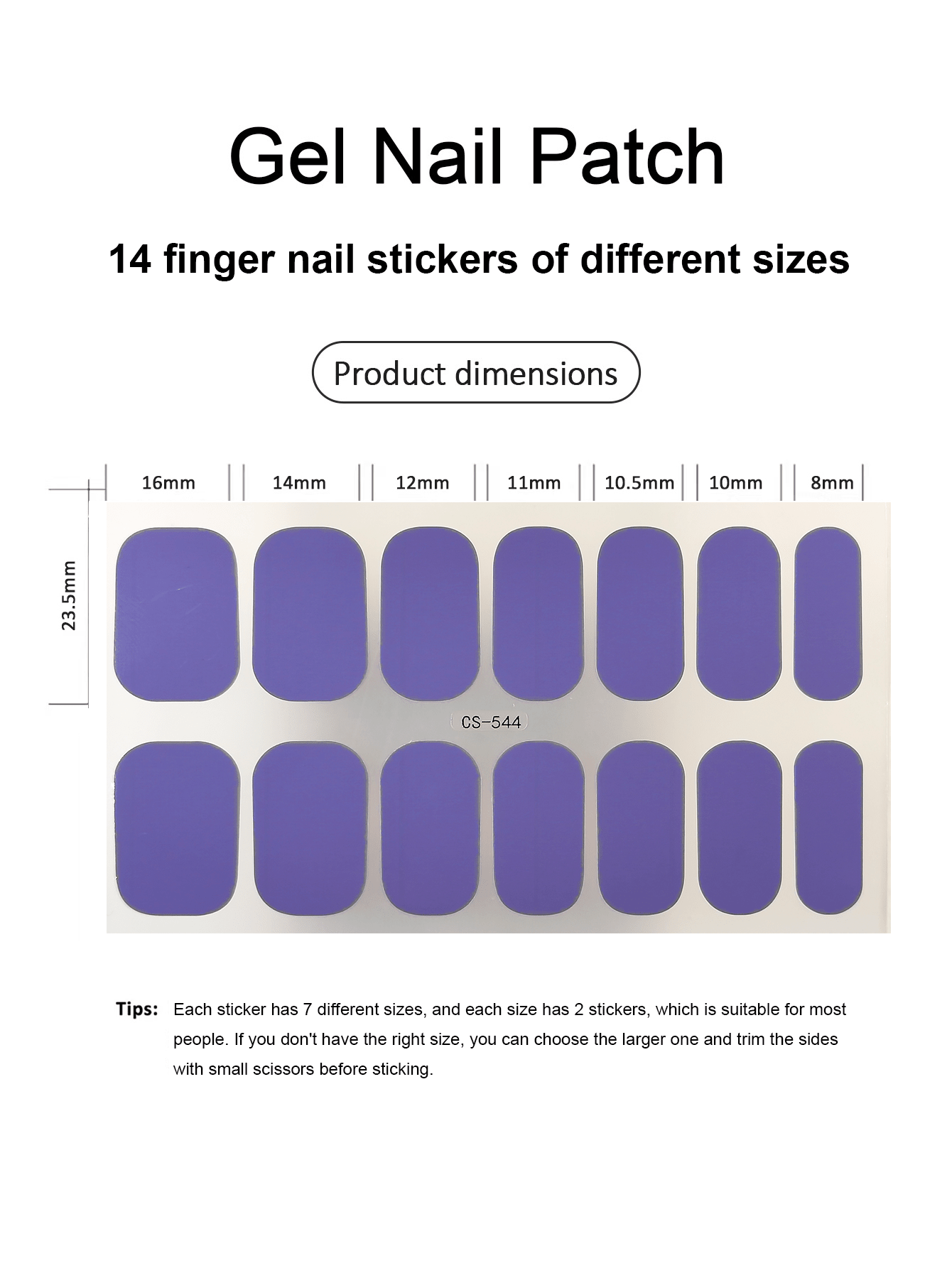 Coral Pink Nail Stickers, Wate - Nail Art Ombre recension och pris