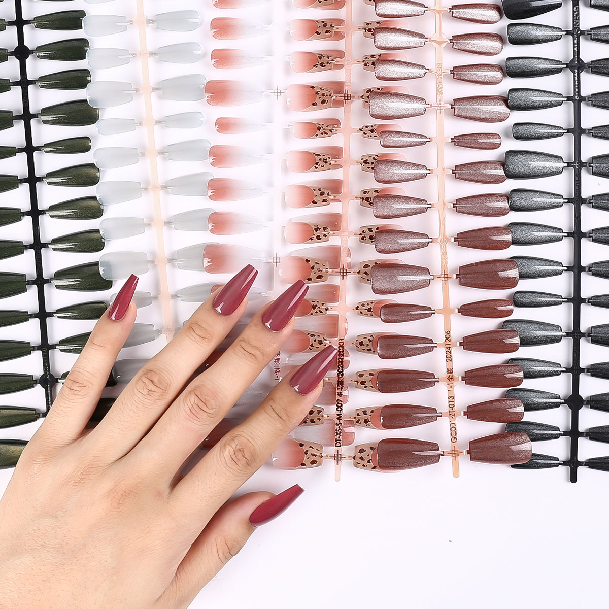 30Pcs Oval Short Pink Press on - Nail Art Ombre recension och pris
